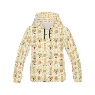 Golden Retriever Pattern All Over Print Hoodie for Men - TeeAmazing