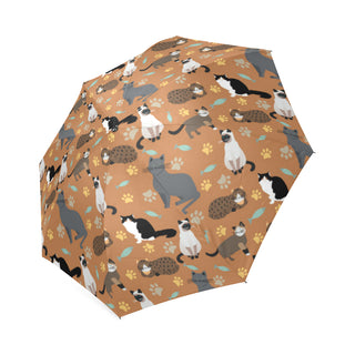 Cat Pattern Foldable Umbrella - TeeAmazing