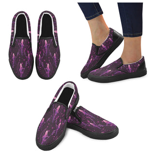 Sailor Saturn Black Women's Slip-on Canvas Shoes - TeeAmazing