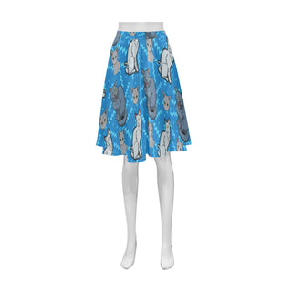 Russian Blue Athena Women's Short Skirt - TeeAmazing