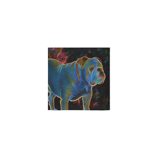 English Bulldog Glow Design 1 Square Towel 13x13 - TeeAmazing