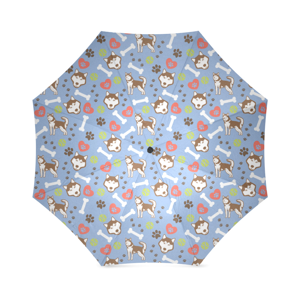Alaskan Malamute Pattern Foldable Umbrella - TeeAmazing