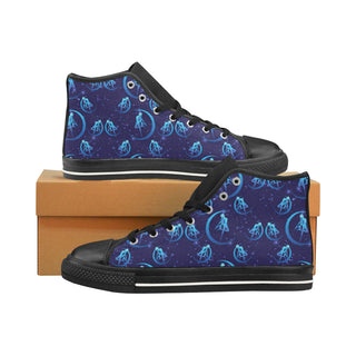 Sailor Moon Black Men’s Classic High Top Canvas Shoes /Large Size - TeeAmazing