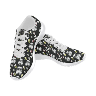 Kisstrooper White Sneakers for Women - TeeAmazing