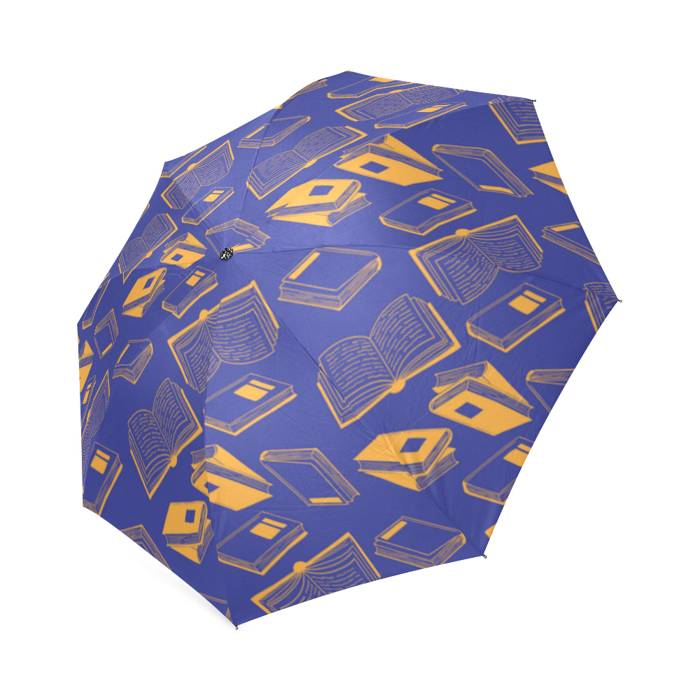 Book Pattern Foldable Umbrella - TeeAmazing