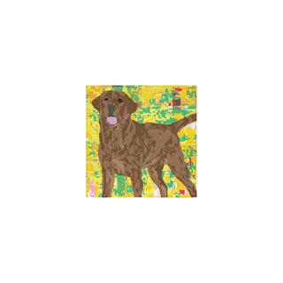 Chocolate Lab Square Towel 13x13 - TeeAmazing