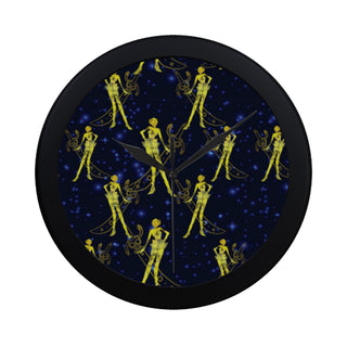 Sailor Uranus Black Circular Plastic Wall clock - TeeAmazing
