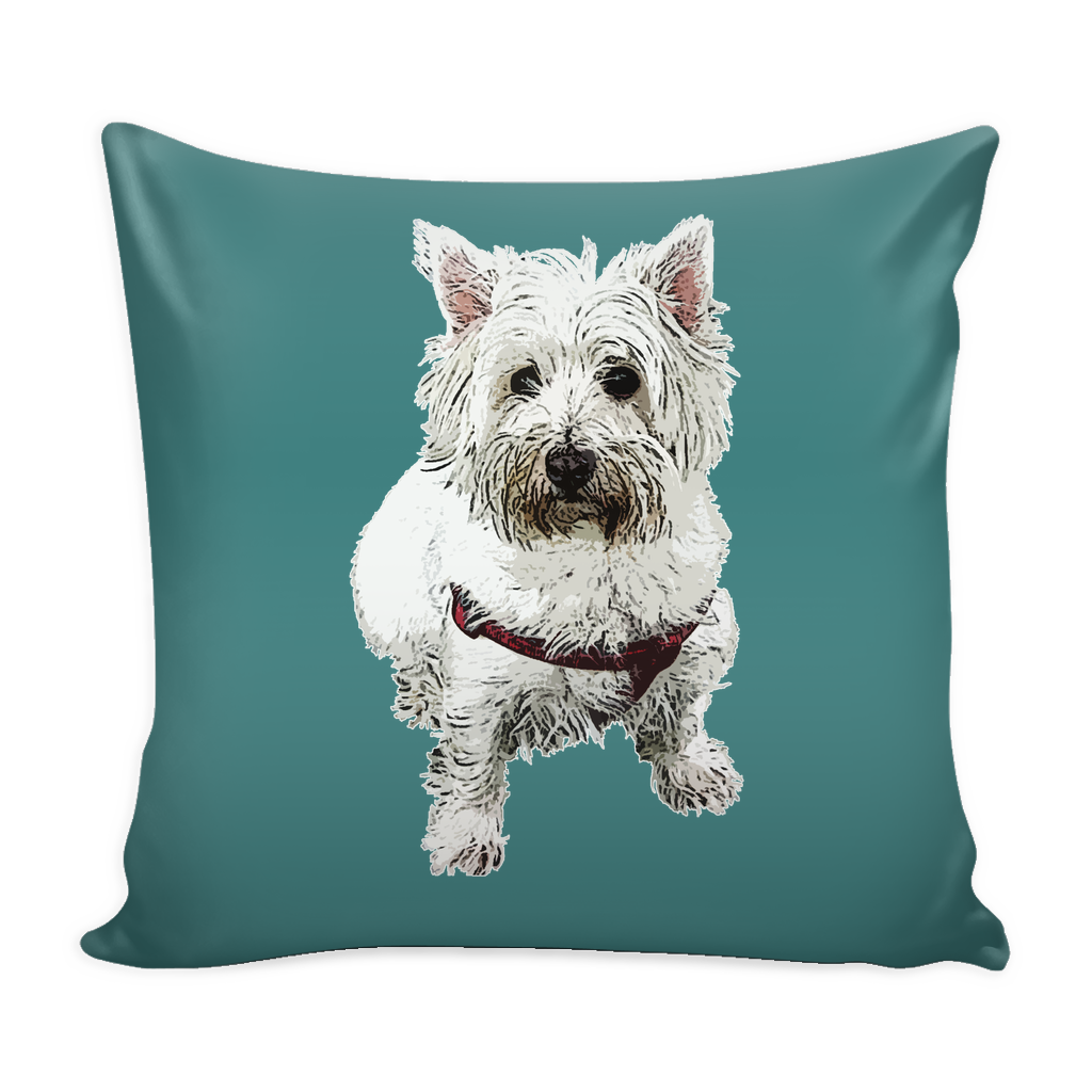 West Highland White Terrier Dog Pillow Cover - West Highland White Terrier Accessories - TeeAmazing
