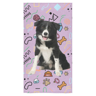 Border Collie Bath Towel 30"x56" - TeeAmazing