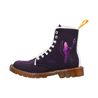 Sailor Saturn White Boots For Women - TeeAmazing
