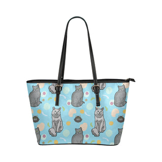 Nebelung Leather Tote Bag/Small - TeeAmazing