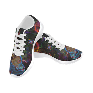 Corgi Glow Design 2 White Sneakers for Men - TeeAmazing