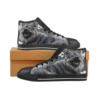 Eurasier Black Women's Classic High Top Canvas Shoes - TeeAmazing