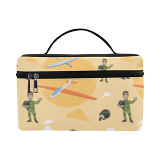 Pilot Pattern Cosmetic Bag/Large - TeeAmazing