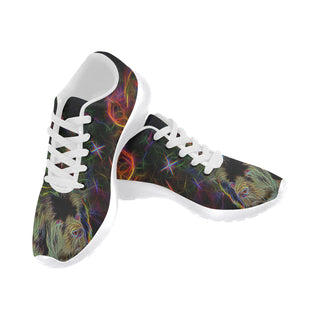 Newfoundland Glow Design 1 White Sneakers Size 13-15 for Men - TeeAmazing