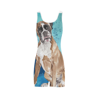 Boxer Water Colour Classic One Piece Swimwear - TeeAmazing