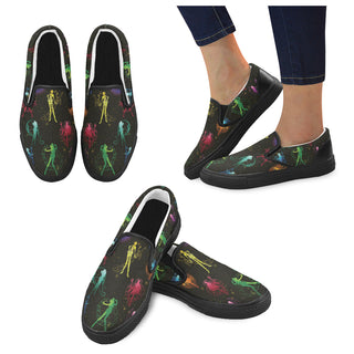 All Sailor Soldiers Black Women's Slip-on Canvas Shoes - TeeAmazing