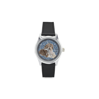 Schnoodle Dog Kid's Stainless Steel Leather Strap Watch - TeeAmazing