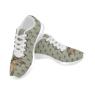 Lurcher Dog White Sneakers for Men - TeeAmazing