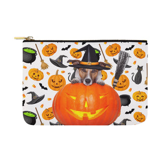Jack Russell Halloween Carry-All Pouch 12.5x8.5 - TeeAmazing