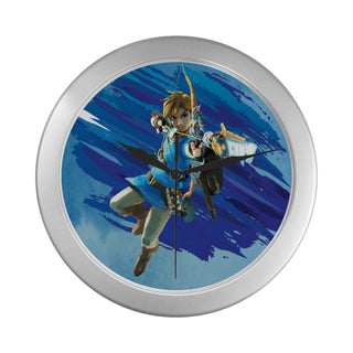 Link with Arrow Silver Color Wall Clock - TeeAmazing