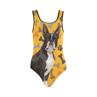 Boston Terrier Vest One Piece Swimsuit - TeeAmazing
