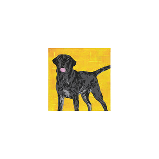 Black Labrador Square Towel 13x13 - TeeAmazing