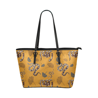 Boa Pattern Leather Tote Bag/Small - TeeAmazing