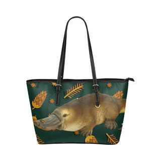 Platypus Leather Tote Bag/Small - TeeAmazing