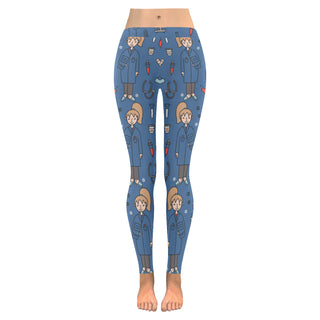 Pharmacist Pattern Low Rise Leggings (Invisible Stitch) (Model L05) - TeeAmazing