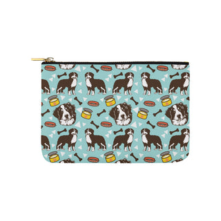 Bernese Mountain Pattern Carry-All Pouch 9.5x6 - TeeAmazing