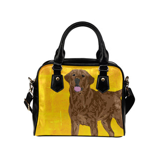 Chocolate Labrador Shoulder Handbag - TeeAmazing