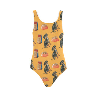 Dachshund Water Colour Pattern No.1 Vest One Piece Swimsuit - TeeAmazing