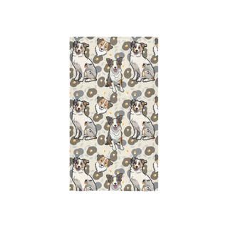 Australian Shepherd Flower Custom Towel 16"x28" - TeeAmazing