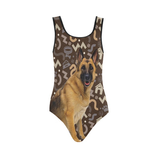 German Shepherd Lover Vest One Piece Swimsuit - TeeAmazing