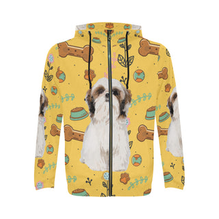 Shih Tzu Dog All Over Print Full Zip Hoodie for Men - TeeAmazing