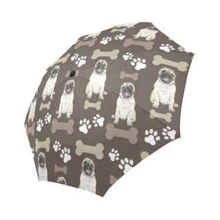 Pug Water Colour Pattern No.1 Auto-Foldable Umbrella - TeeAmazing