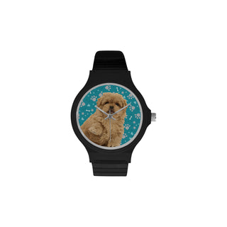 Peekapoo Dog Unisex Round Plastic Watch - TeeAmazing