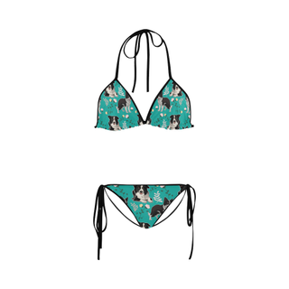 Border Collie Flower Custom Bikini Swimsuit - TeeAmazing
