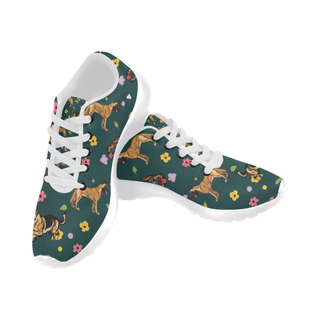 Tervuren Flower White Sneakers Size 13-15 for Men - TeeAmazing