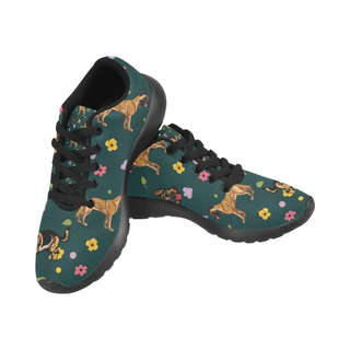 Tervuren Flower Black Sneakers for Men - TeeAmazing