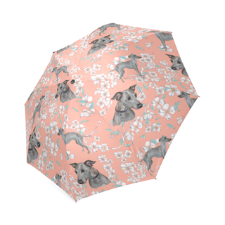 Italian Greyhound Flower Foldable Umbrella - TeeAmazing