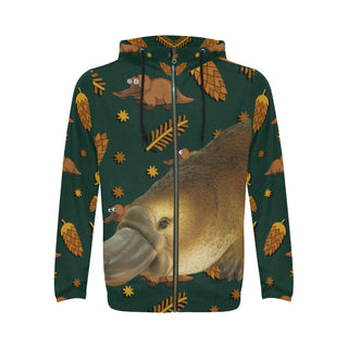 Platypus All Over Print Full Zip Hoodie for Men - TeeAmazing