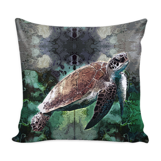 Turtle Pillow Cover - Turtle Accessories - TeeAmazing
