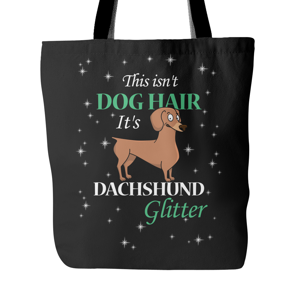 Dachshund Glitter Dog Tote Bags - Dachshund Bags - TeeAmazing