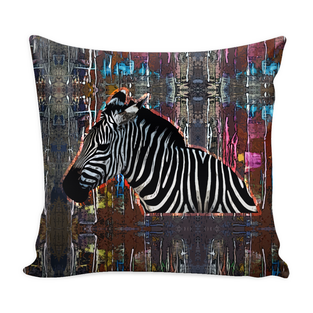 Zebra Pillow Cover - Zebra Accessories - TeeAmazing