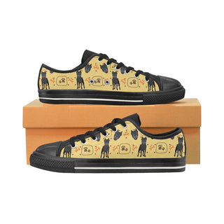 Cane Corso Pattern Black Canvas Women's Shoes/Large Size - TeeAmazing