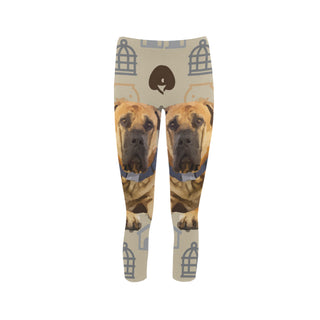 English Mastiff Dog Capri Legging (Model L02) - TeeAmazing