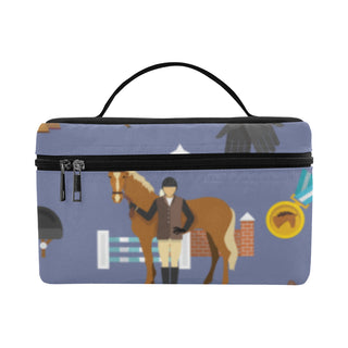 Equestrian Pattern Cosmetic Bag/Large - TeeAmazing