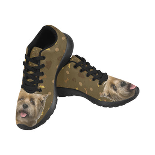 Cairn Terrier Dog Black Sneakers for Women - TeeAmazing